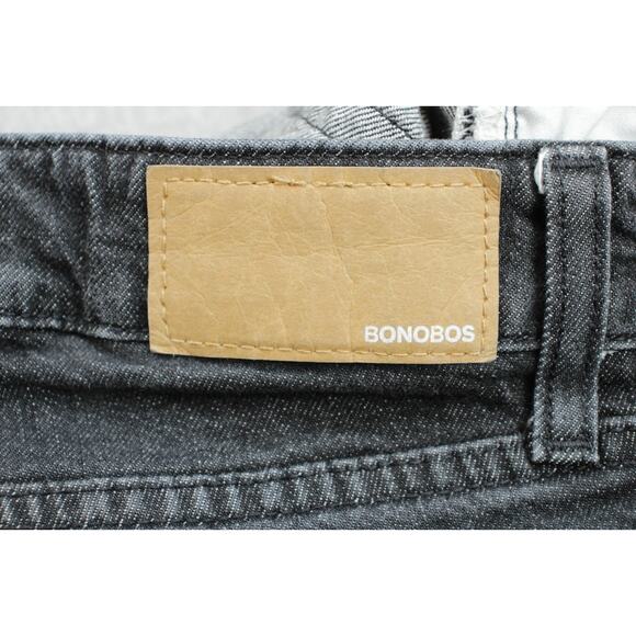 Bonobos Jeans Mens 32 x 34 Black Cotton Blend Stretch Straight Tailored Fit - Picture 5 of 7